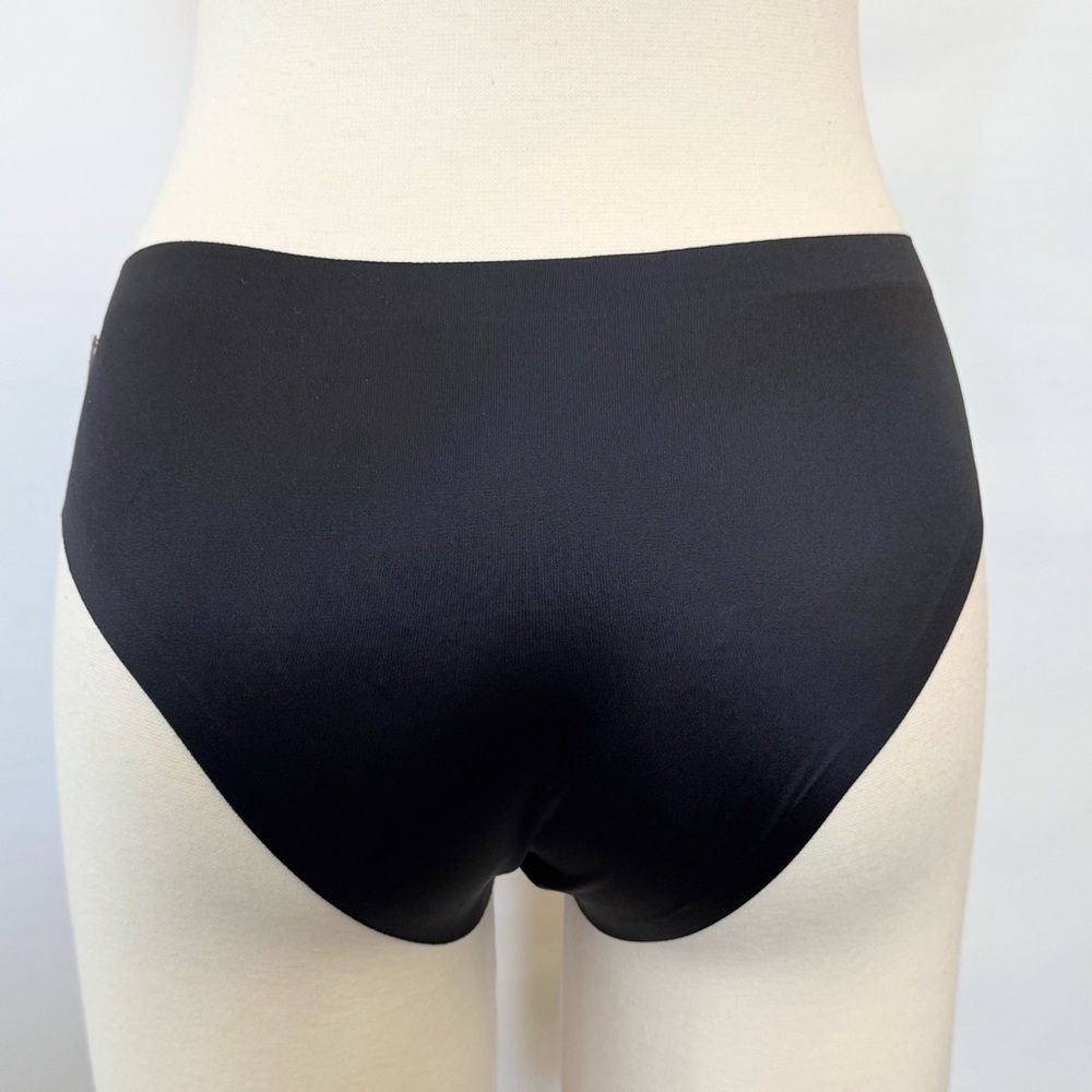 2014 NWT Victoria’s Secret Cheeky Culotte Black Satin Stretch New Bikini Panty M